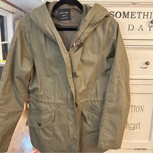 Love Tree - olive green hooded jacket. Cotton,   Size M